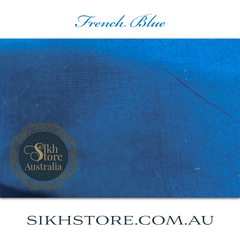 French Blue Turban (Dastar)