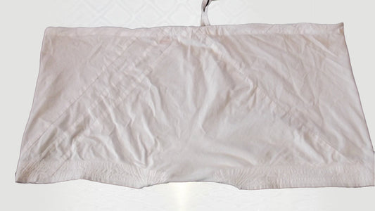 Neatly folded Taksali Kachera in white cotton, showing the correct cut