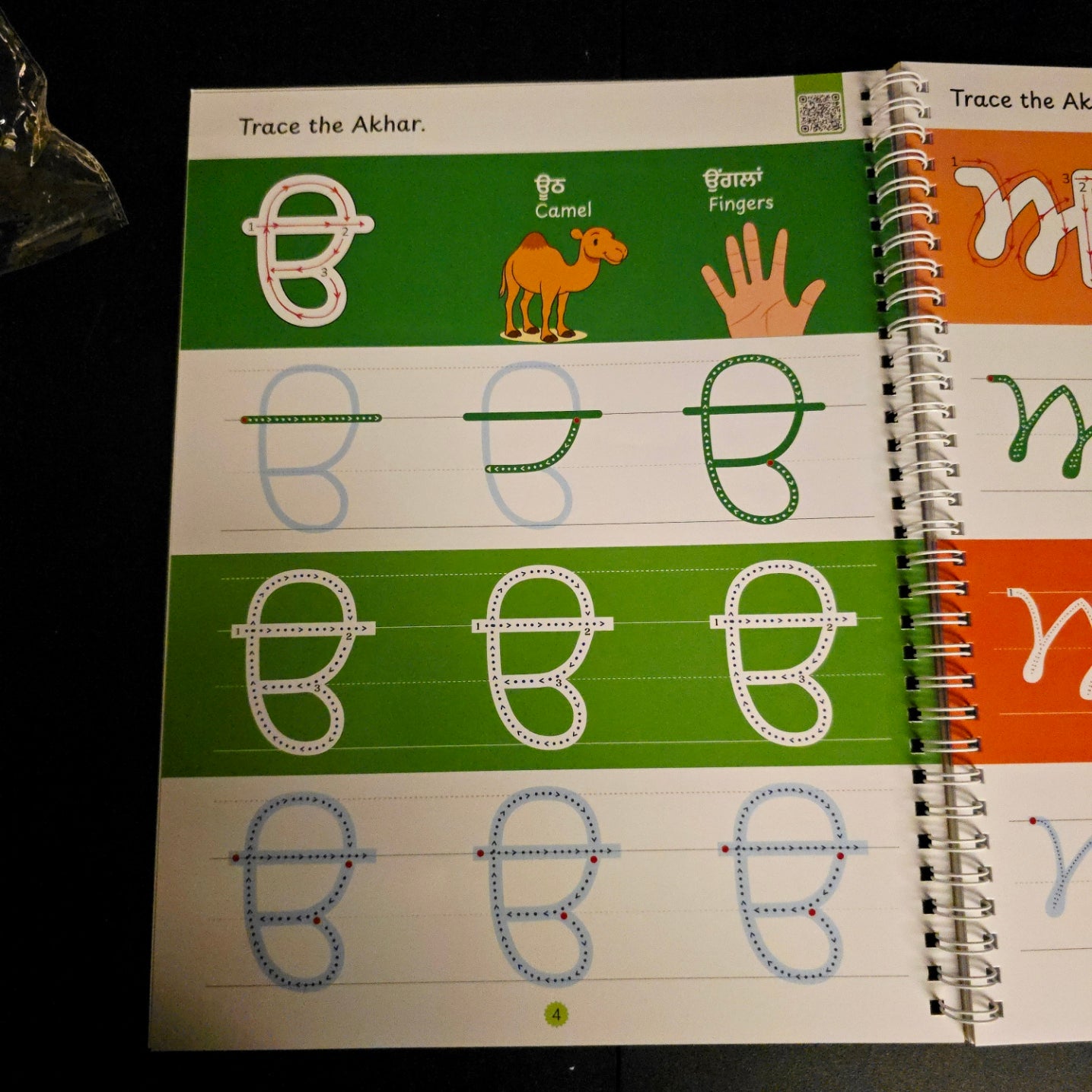 Gurmukhi Wipe-Clean Writing Book for Kids | Learn Punjabi Letter Writing