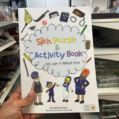 Sikh Puzzle & Activity Book 1 | Bilingual Sikh Learning Activities for Kids from Mighty Khalsa (Copy)